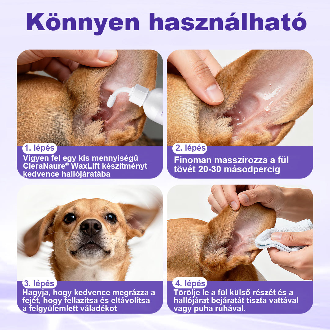 🐶CleraNaure® WaxLift háziállat fültisztító oldat