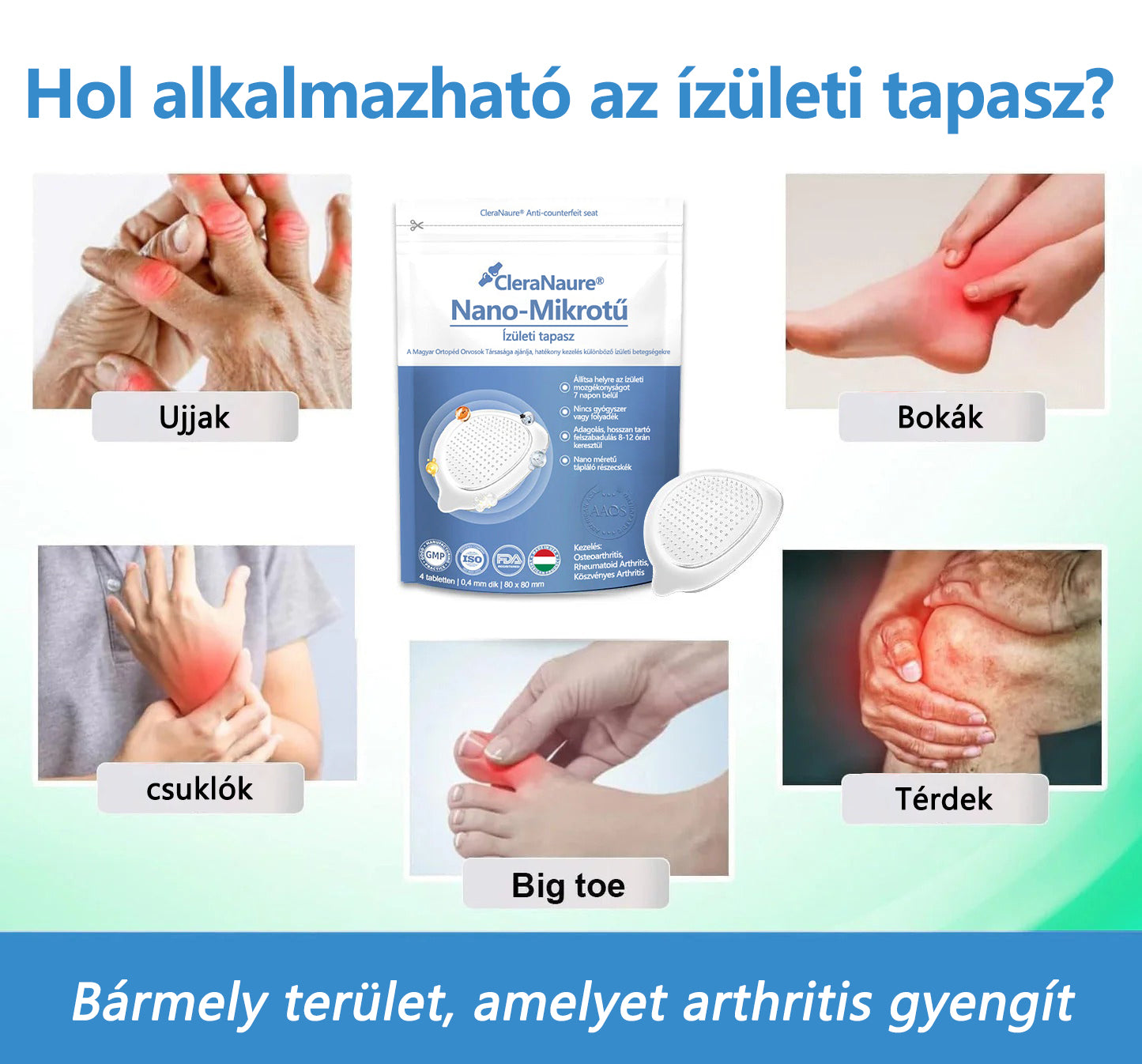 ClearaNature® Nano-tűs közös tapasz