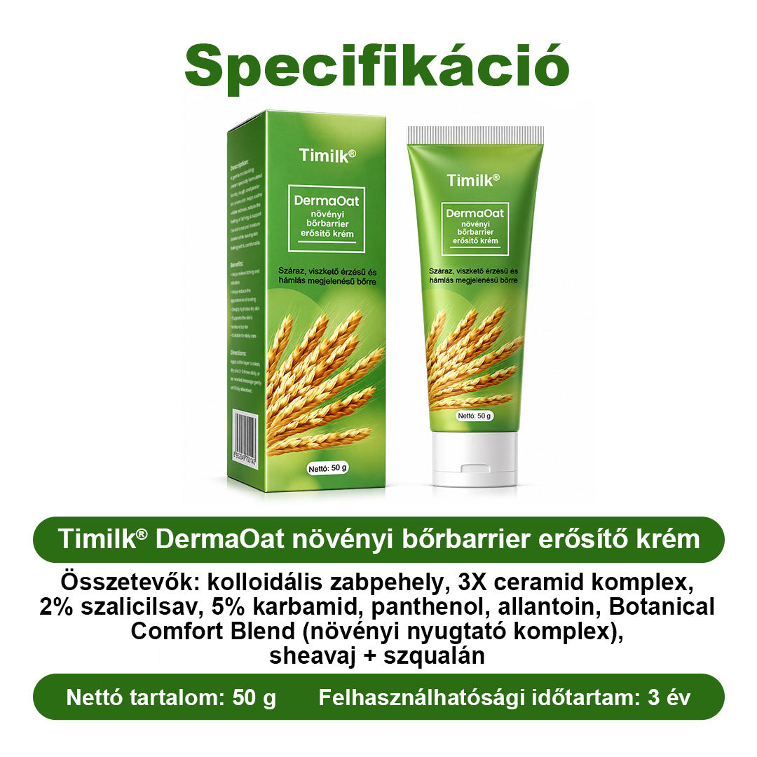 🌿 Timilk® DermaOat növényi bőrbarrier-erősítő krém🌿