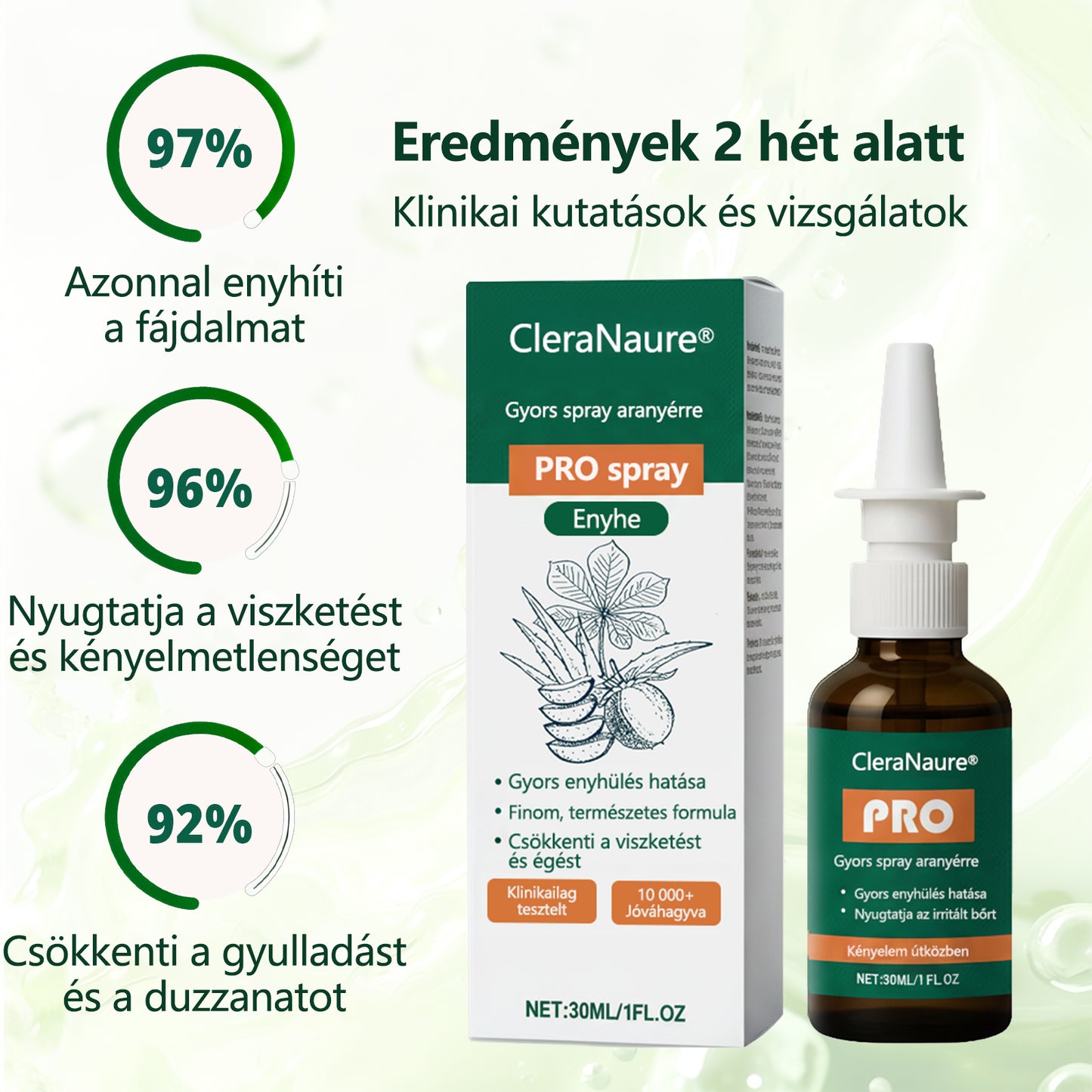 🎁 Időszakos ajánlat | CleraNaure® Gyors Aranyér PRO Spray
