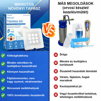 📌 Timilk® 2 az 1-ben mikrotűs és hidrokolloid tapasz | Kiemelkedő anyajegyek, pattanások, lapos szemölcsök és bőrkinövések eltávolítására | Segít javítani a ráncok, hegek és bőrhibák megjelenését | Láthatatlan pattanástapasz arcra és testre