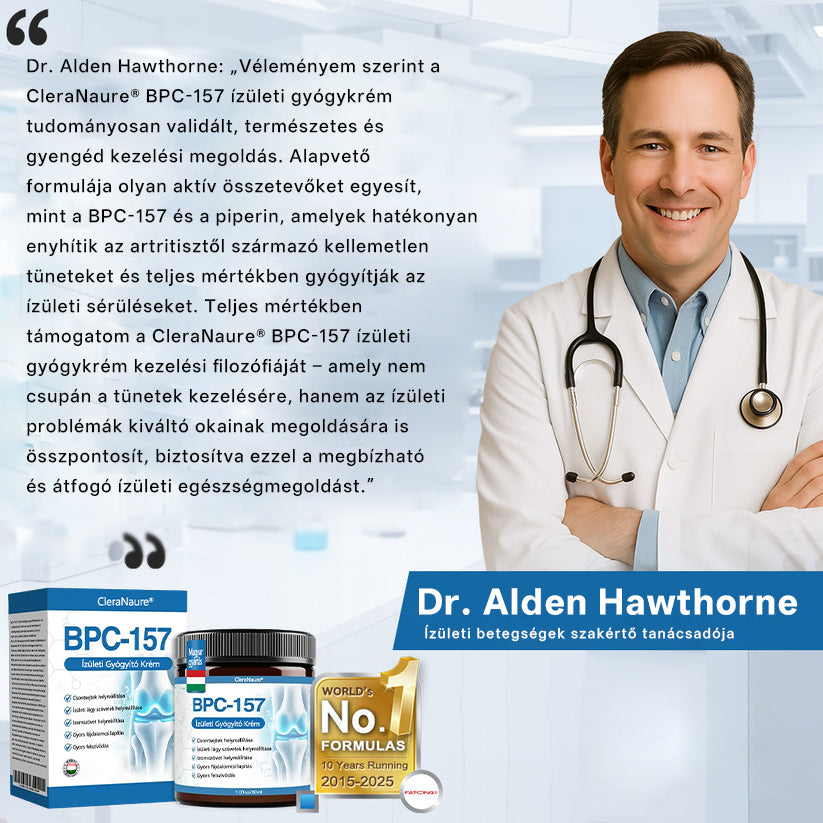 CleraNaure® BPC-157 Ízületjavító Krém 🦴 Kezeli az arthritis-t, neuropátiát, reumát, sport sérüléseket és még sok mást