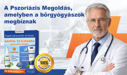 CleraNaure® Ekcéma Nappali és Éjszakai Helyreállító Rendszer – 100%-ban szteroidmentes kettős az intenzív viszketés, bőrpír és sérült bőr enyhítésére (akciós ajánlat)
