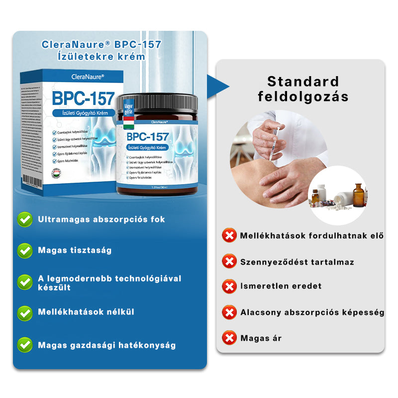 CleraNaure® BPC-157 Ízületjavító Krém 🦴 Kezeli az arthritis-t, neuropátiát, reumát, sport sérüléseket és még sok mást