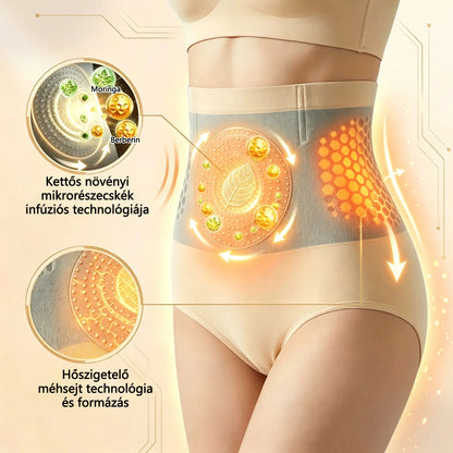 🍃🍃🍃Hivatalos márkabolt | CleraNaure® 2026 Moringa és Berberin 4 az 1-ben mikrorészecskés alakformáló és zsírégető rövidnadrág