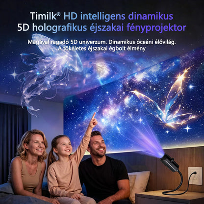 Timilk® 🌌✨ Új generációs intelligens HD 5D holografikus éjszakai projektor
