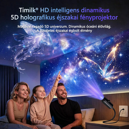 Timilk® 🌌✨ Új generációs intelligens HD 5D holografikus éjszakai projektor