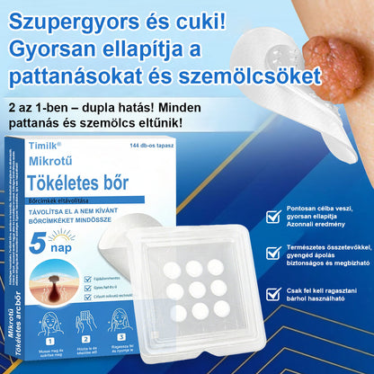 📌 Timilk® 2 az 1-ben mikrotűs és hidrokolloid tapasz | Kiemelkedő anyajegyek, pattanások, lapos szemölcsök és bőrkinövések eltávolítására | Segít javítani a ráncok, hegek és bőrhibák megjelenését | Láthatatlan pattanástapasz arcra és testre📌📌