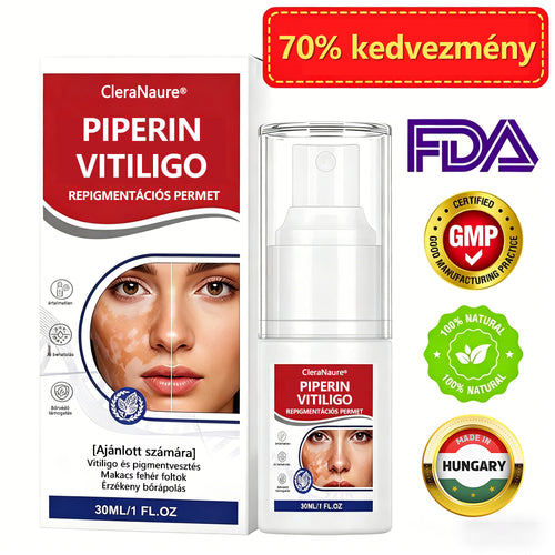 CleraNaure® Piperin Vitiligo újrapigmentáló permet – 🌿Szteroidmentes növényi összetétel | Kíméletes és hatékony minden bőrtípushoz