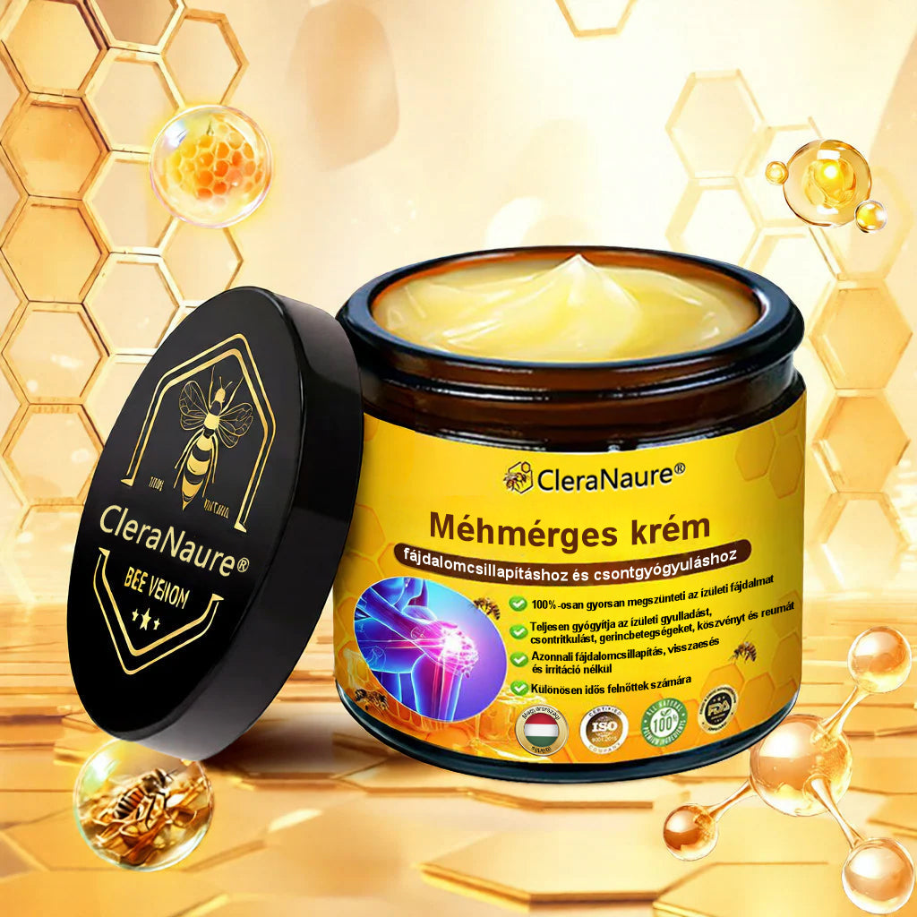 CleraNaure® Méhméreg Fájdalomcsillapító Csontregeneráló Krém (Kifejezetten idősebb felnőttek számára)