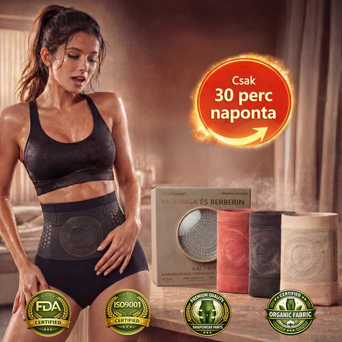 🍃🍃🍃Hivatalos márkabolt | CleraNaure® 2026 Moringa és Berberin 4 az 1-ben mikrorészecskés alakformáló és zsírégető rövidnadrág