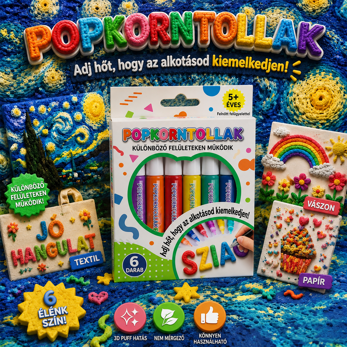 🎨🎨Mickey®🎨🎨 3D Relief Art Pen – Változtassa lapos rajzait megérinthető 3D művészetté🎨🎨