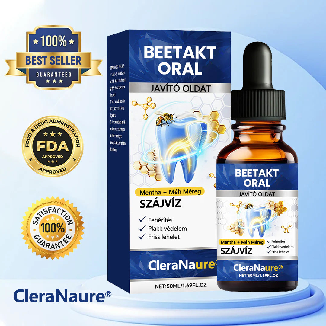 CleraNaure® BeeTakt Szájápoló Javító Oldat 🫧