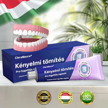 🔥🔥🔥🔥🔥KORLÁTOZOTT KÜLÖNLEGES AJÁNLAT🦷🦷🦷🦷 CleraNaure® Comfort Seal Pro Fogsor Ragasztó  FDA Tanúsítvánnyal