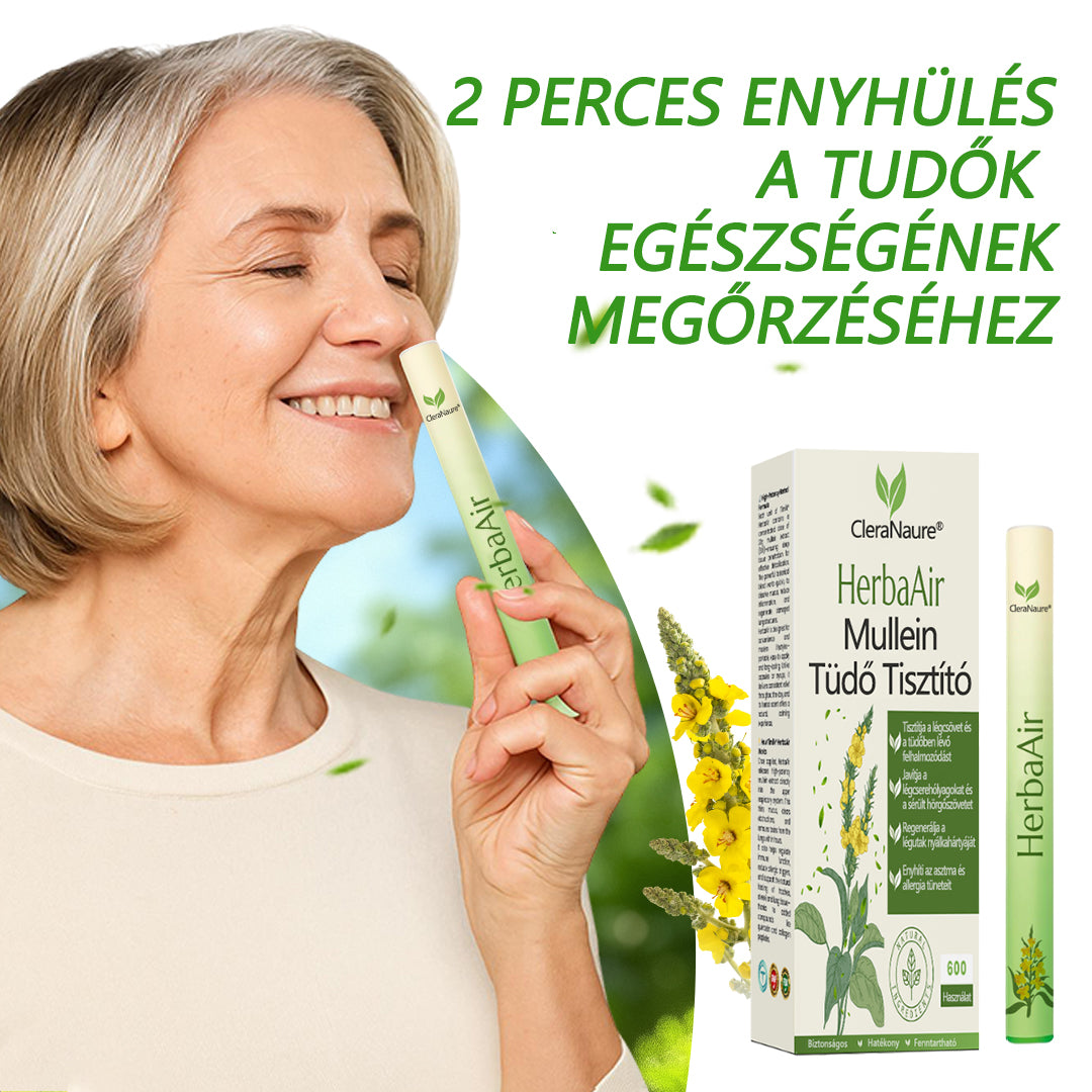 🏅Hivatalos márkabolt✅CleraNaure® HerbaAir Mullein Tüdőtisztító💎