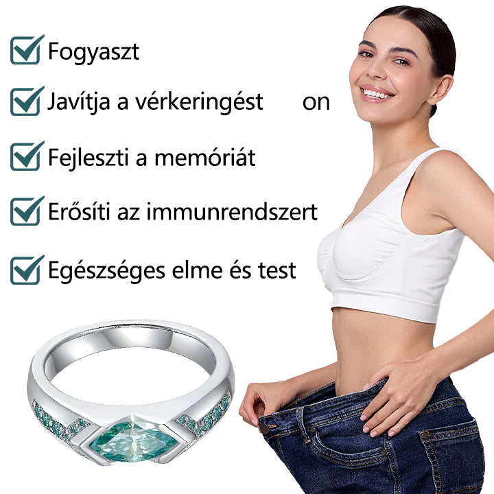 CZTICLE® magnetológiai moissanit gyémántgyűrű