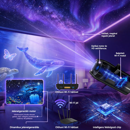 Timilk® 🌌✨ Új generációs intelligens HD 5D holografikus éjszakai projektor