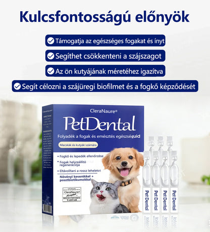 🐶[Hivatalos áruház] CleraNaure® Pet Dental & Digestive Health Oral Liquid – Frissíti a leheletet, eltávolítja a fogkövet, elősegíti az íny regenerálódását és stabilizálja a fogakat (macskák és kutyák számára) – Ma 80% kedvezménnyel!