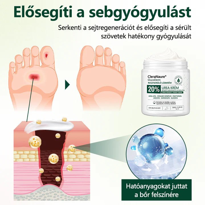 CleraNaure®GlucoDerm Regeneráló Lábkrém✨