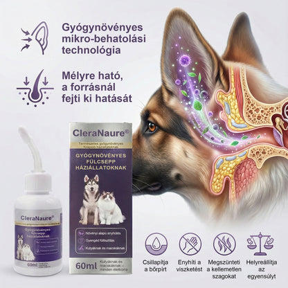 CleraNature® Gyógynövényes Háziállat Fülcseppek