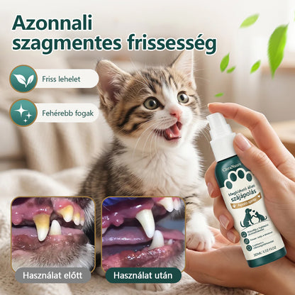 🐱CleraNaure® TrustedPet háziállat szájápoló spray – Könnyű napi fogápolási támogatás