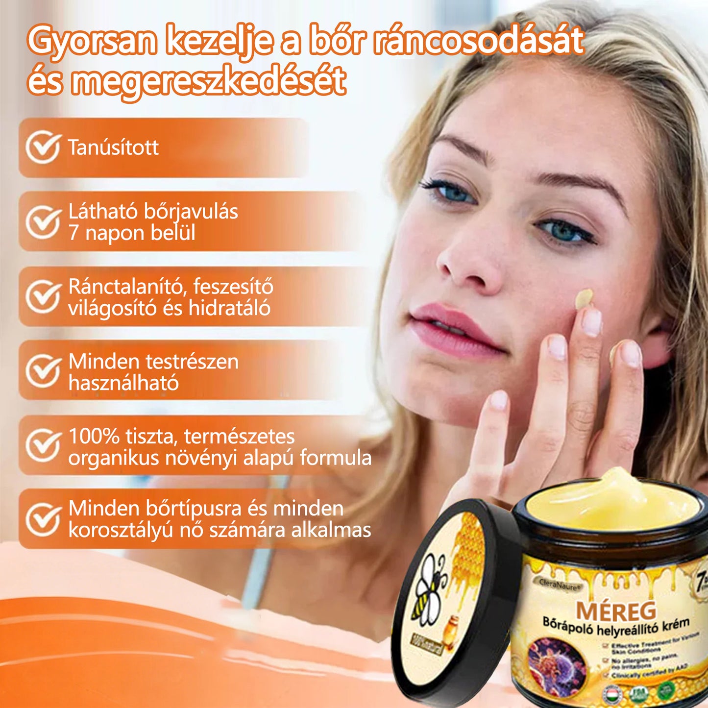 ✨CleraNaure® Méhméreg Bőrregeneráló Krém✨
