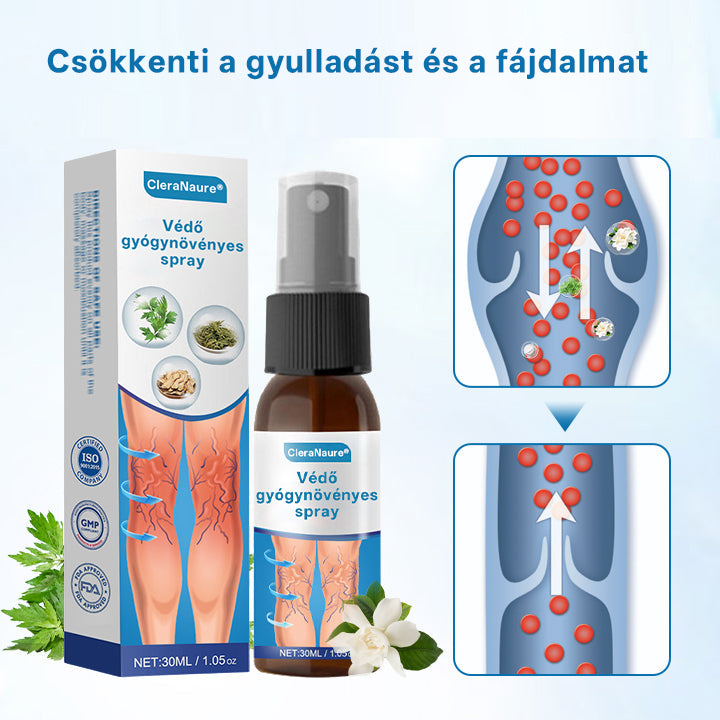 CleraNaure® VeinGuard gyógynövényes permet – Klinikailag igazolt, hogy már 7 nap alatt eltünteti a visszértágulatokat! ⭐️
