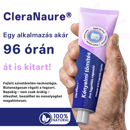🔥🔥🔥🔥🔥KORLÁTOZOTT KÜLÖNLEGES AJÁNLAT🦷🦷🦷🦷 CleraNaure® Comfort Seal Pro Fogsor Ragasztó  FDA Tanúsítvánnyal