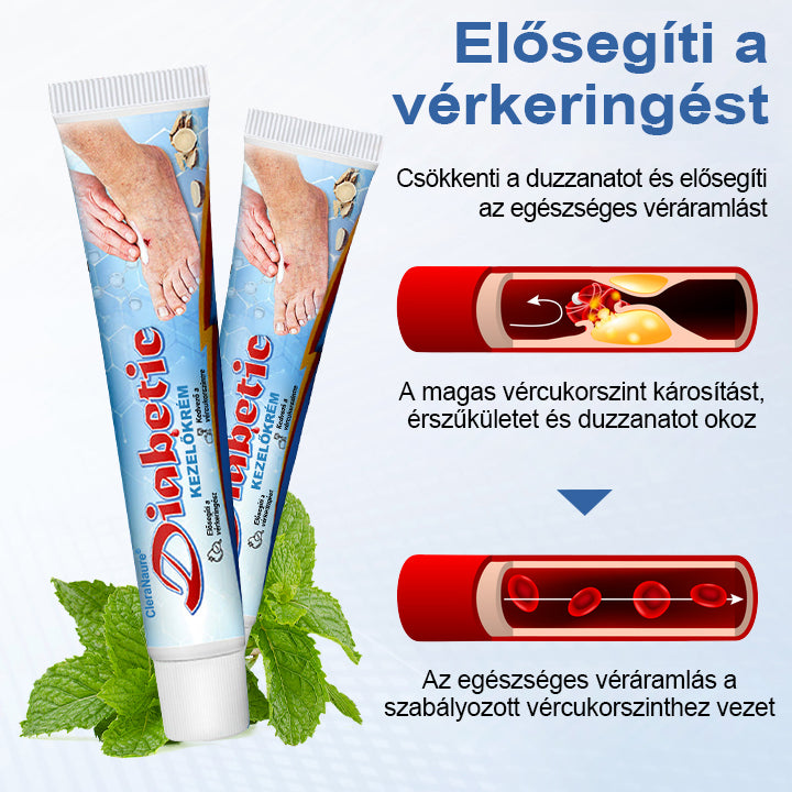 CleraNature® VitaGluco Cukorbetegség Kezelő Krém - 👨‍⚕️Bőrgyógyászok Által Ajánlott Formula