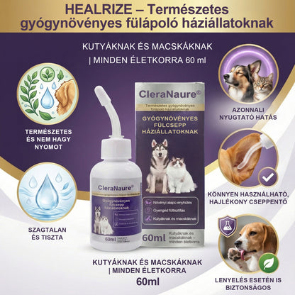 CleraNature® Gyógynövényes Háziállat Fülcseppek