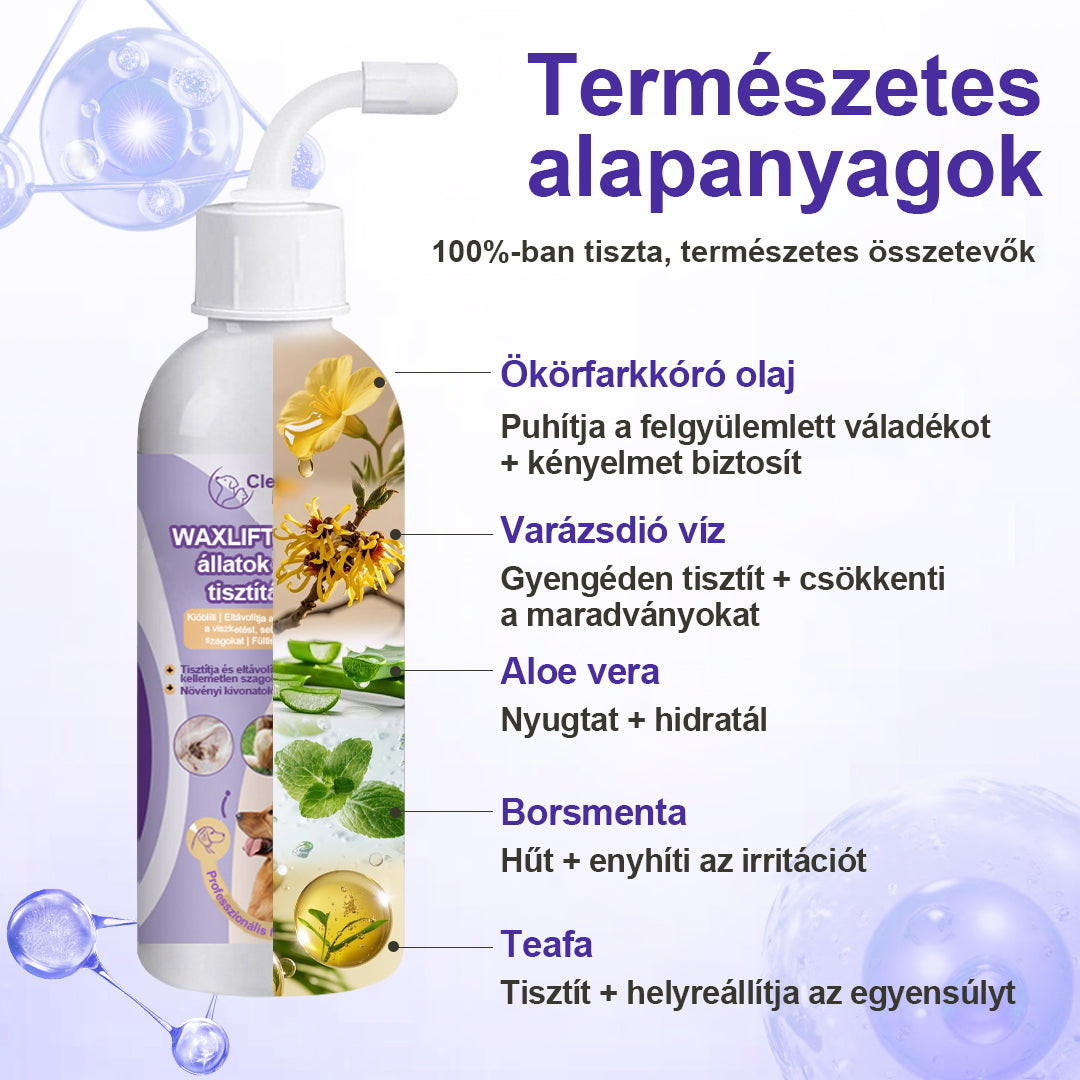 🐶CleraNaure® WaxLift háziállat fültisztító oldat