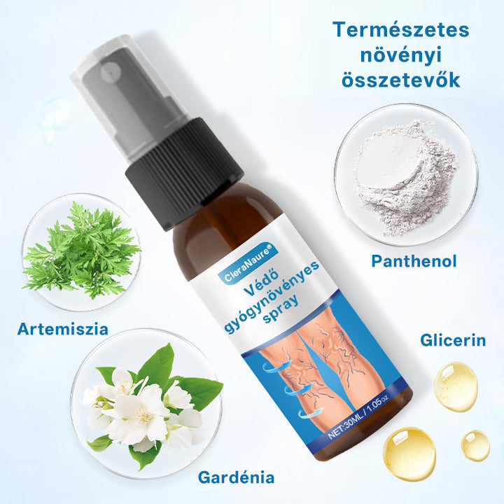 CleraNaure® VeinGuard gyógynövényes permet – Klinikailag igazolt, hogy már 7 nap alatt eltünteti a visszértágulatokat! ⭐️