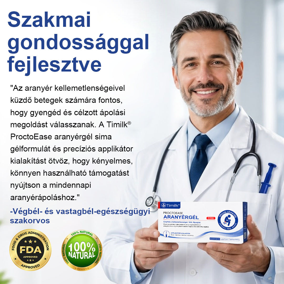 🌿🌿 Timilk® ProctoEase nyugtató aranyérápoló gél
