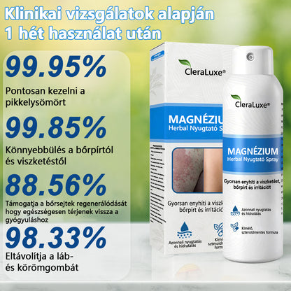 CleraNature® Magnéziumos Spray – Gyors Enyhülés Viszkető, Vörös és Érzékeny Bőrre (Még Intim Területeken is)
