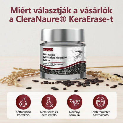 ⭐Hivatalos áruház👨‍⚕️ CleraNaure® KeraErase - Kettős hatású bőrfiatalító krém 👨‍⚕️ (Kettős hatású fiatalítás – simítja a kiemelkedő dudorokat és lebontja a mélyen lerakódott keratint savak és irritáció nélkül