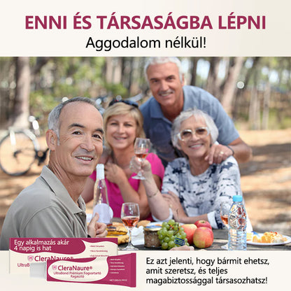 CleraNaure® UltraBond Premium Protézis ragasztó 🔥 Klinikailag bizonyított 4 napos tapadás a biztonságos, kényelmes és cinkmentes protézis rögzítéshez 🦷