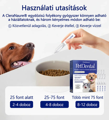 🐶[Hivatalos áruház] CleraNaure® Pet Dental & Digestive Health Oral Liquid – Frissíti a leheletet, eltávolítja a fogkövet, elősegíti az íny regenerálódását és stabilizálja a fogakat (macskák és kutyák számára) – Ma 80% kedvezménnyel!