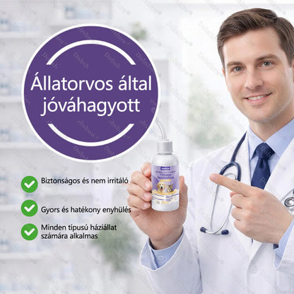 🐾🐱CleraNaure® Gyengéd cseppek a háziállatok füleinek tisztítására és megnyugtatására