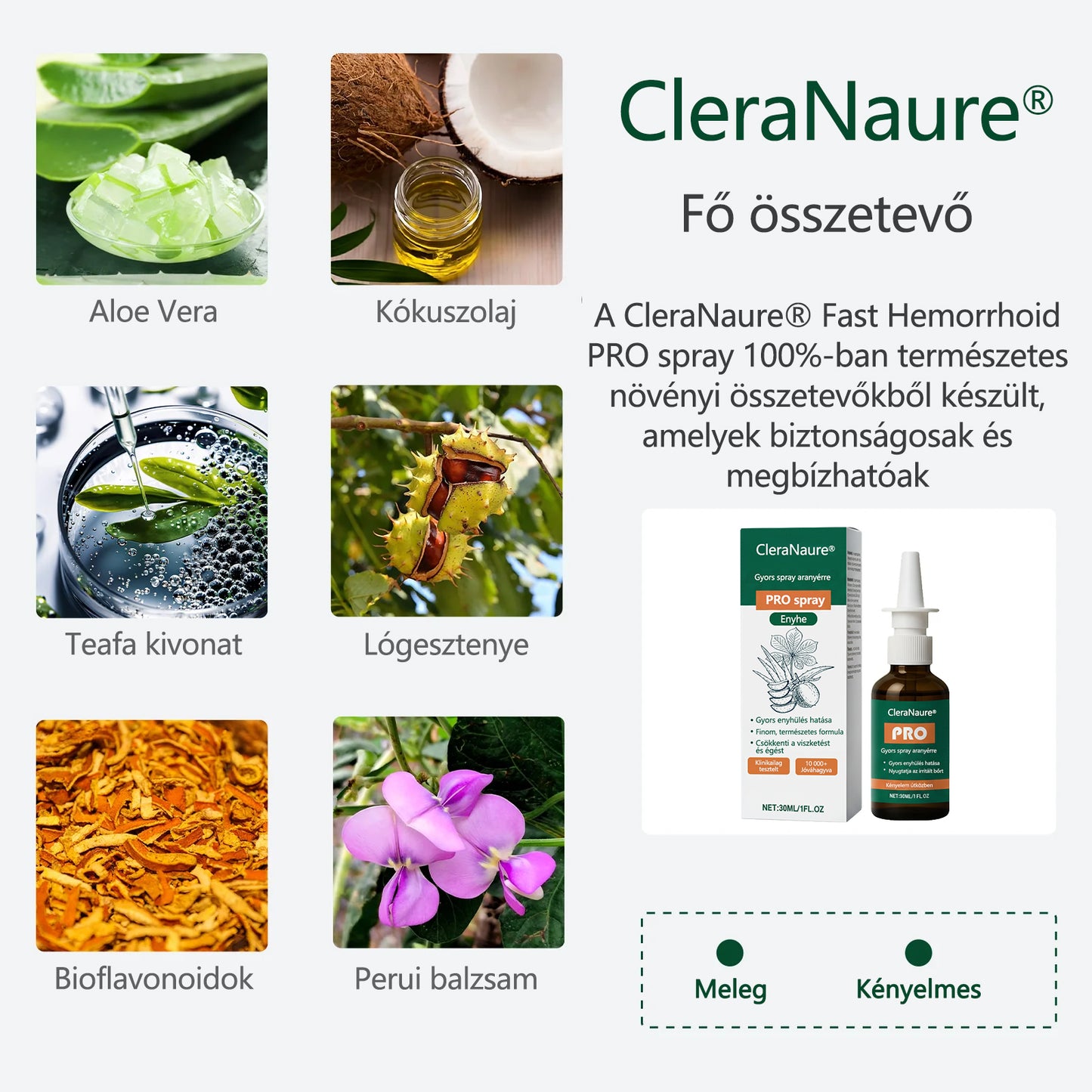 🎁 Időszakos ajánlat | CleraNaure® Gyors Aranyér PRO Spray