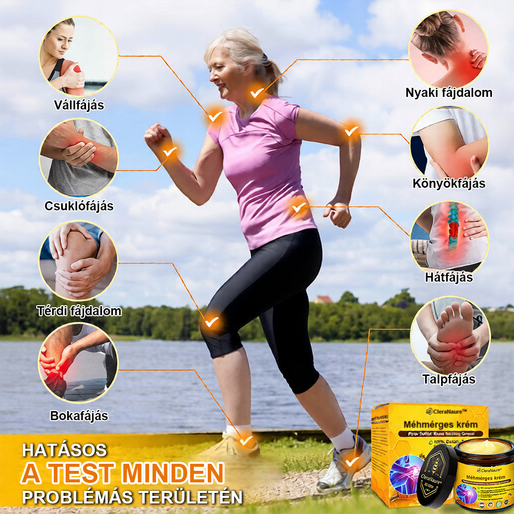 CleraNaure® Méhméreg Fájdalomcsillapító Csontregeneráló Krém (Kifejezetten idősebb felnőttek számára)