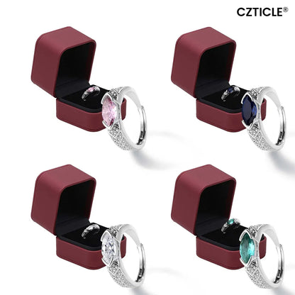 CZTICLE® magnetológiai moissanit gyémántgyűrű