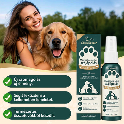 🐱CleraNaure® TrustedPet háziállat szájápoló spray – Könnyű napi fogápolási támogatás