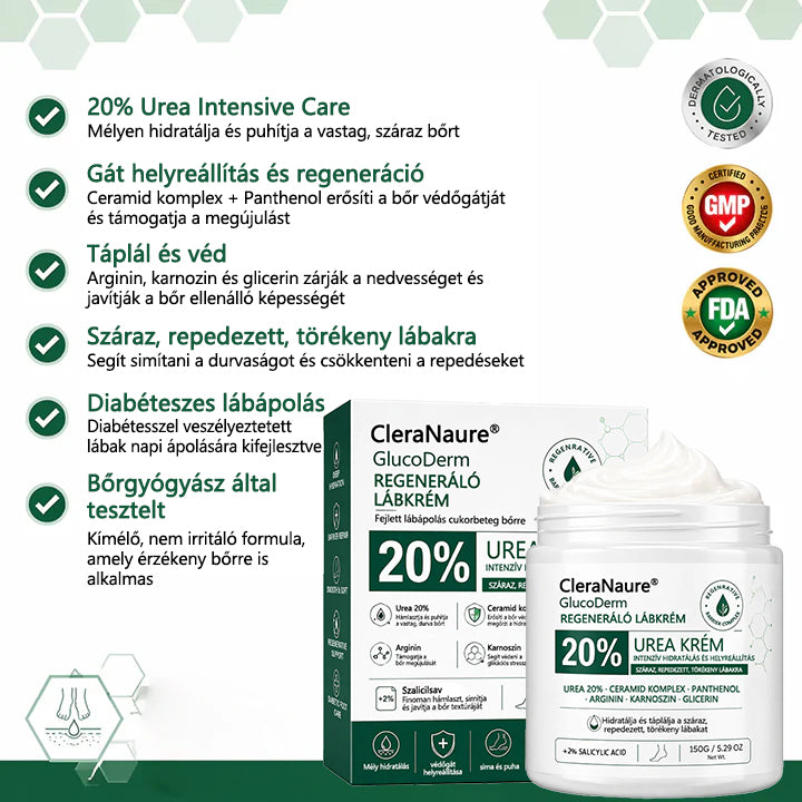 CleraNaure®GlucoDerm Regeneráló Lábkrém✨