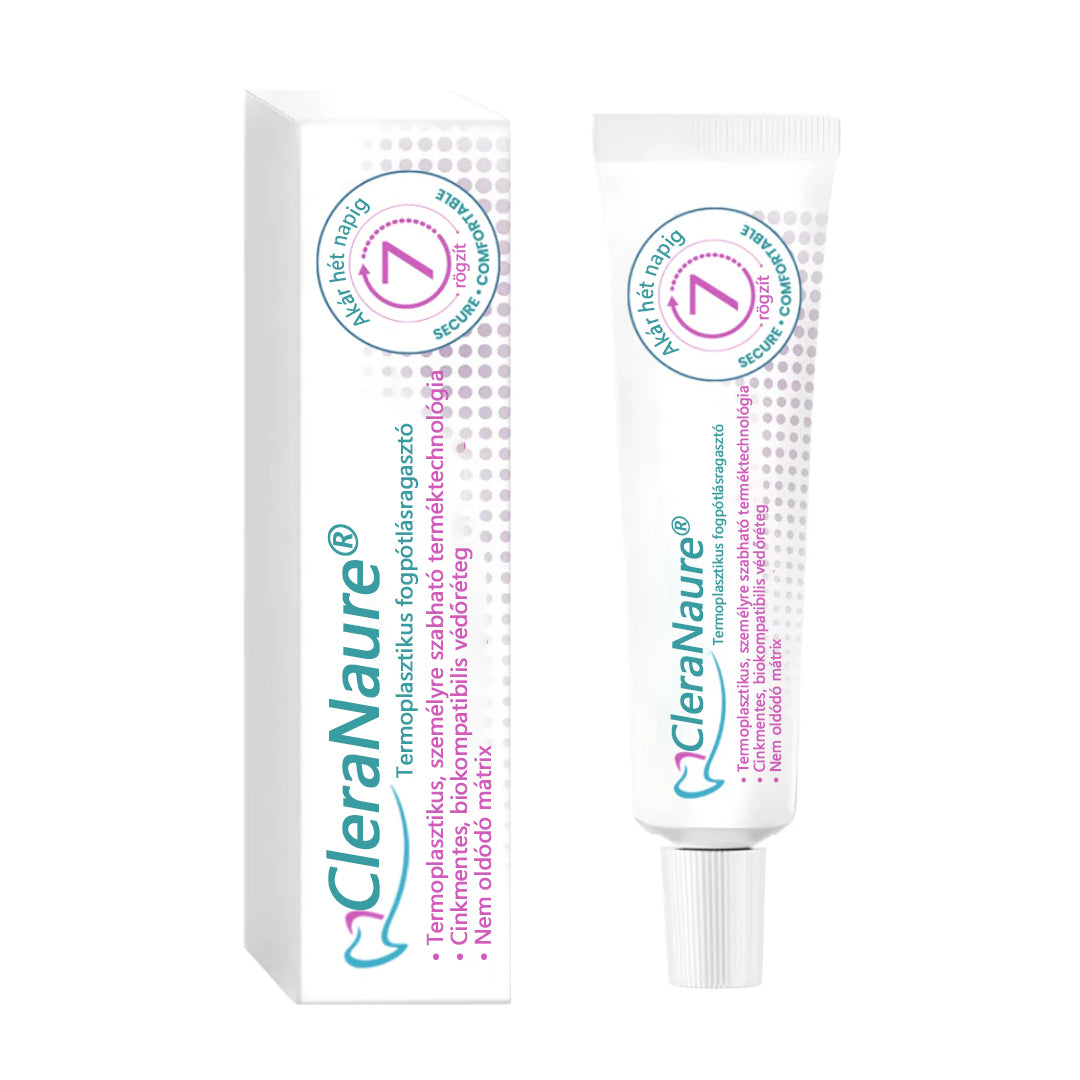🦷🦷CleraNaure® hőformázható műfogragasztó (akár 7 napig tart, maximális kényelem) ✅
