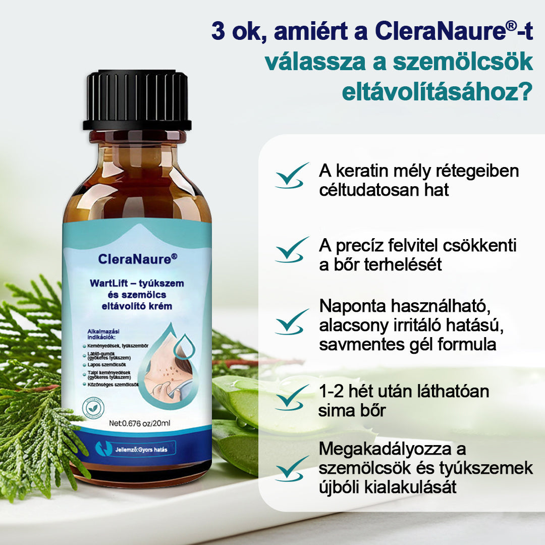CleraNaure® WartLift tyúkszemeltávolító folyadék